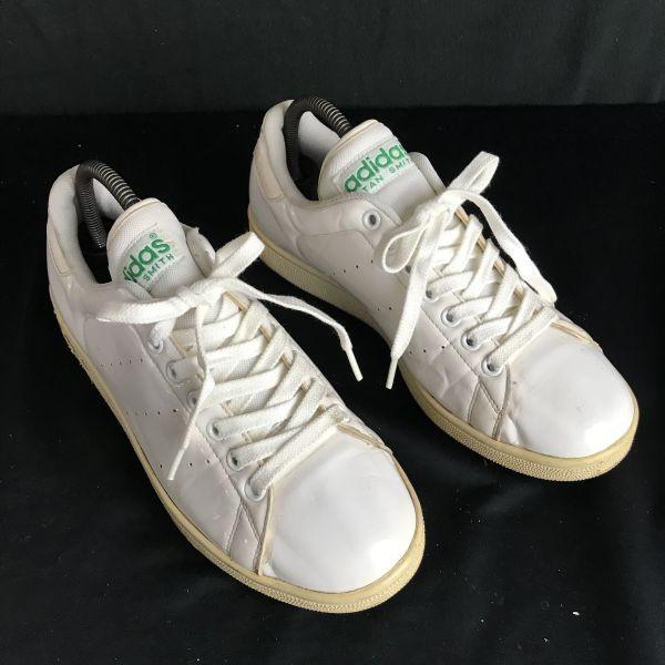 Adidas Stan Smith 2009 Green Face-less Leather Sneakers 26.5 UK8 White(USED)