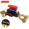 12V Car Battery Disconnect Switch, Copper Power Cut-Off, Anti-Leakage Isolator rv battery disconnect switch with Digital Display