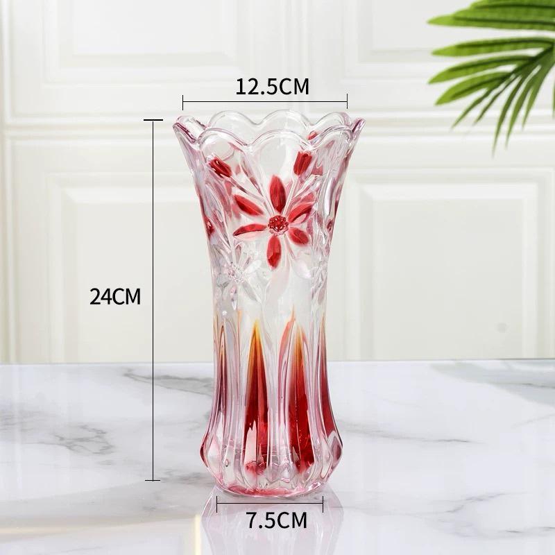 

Роскошная легкая прозрачная стеклянная ваза для композиций из живых цветов – креативный гидропонный домашний декор