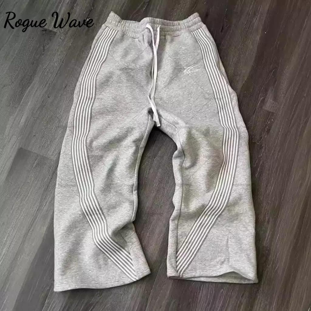 RogueWave Bunte Street Hip-Hop Sweatpants Y2K Harajuku Retro Weitbeinige Hose Amerikanische Oversized Mode Locker und Vielseitig Lässig