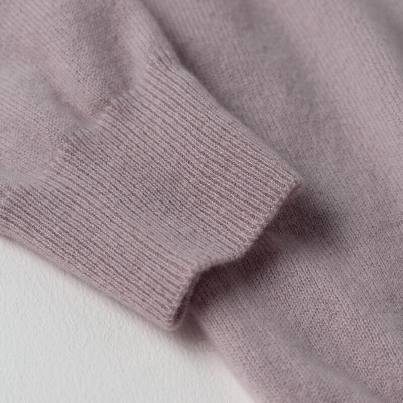 Sinuofu De Men's Spring 100% Cashmere V-Neck Sweater