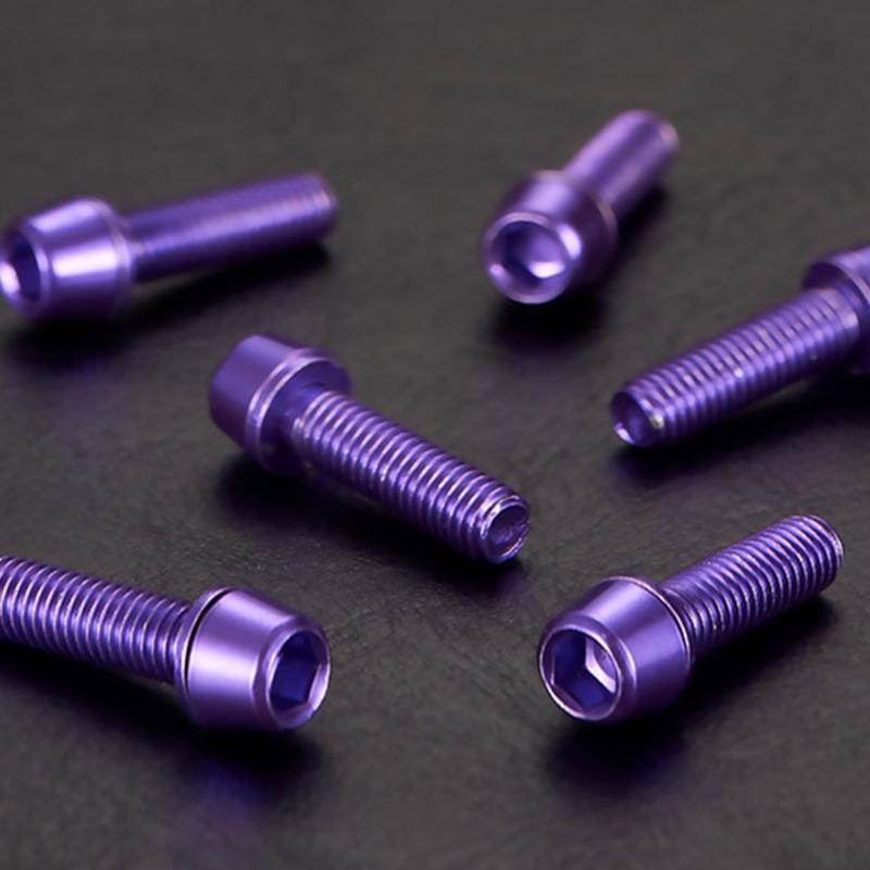 6pack Bike Brake Calipers Bolts Stainless Steel Screw Calipers Screws Retainers for Accessory Mounting