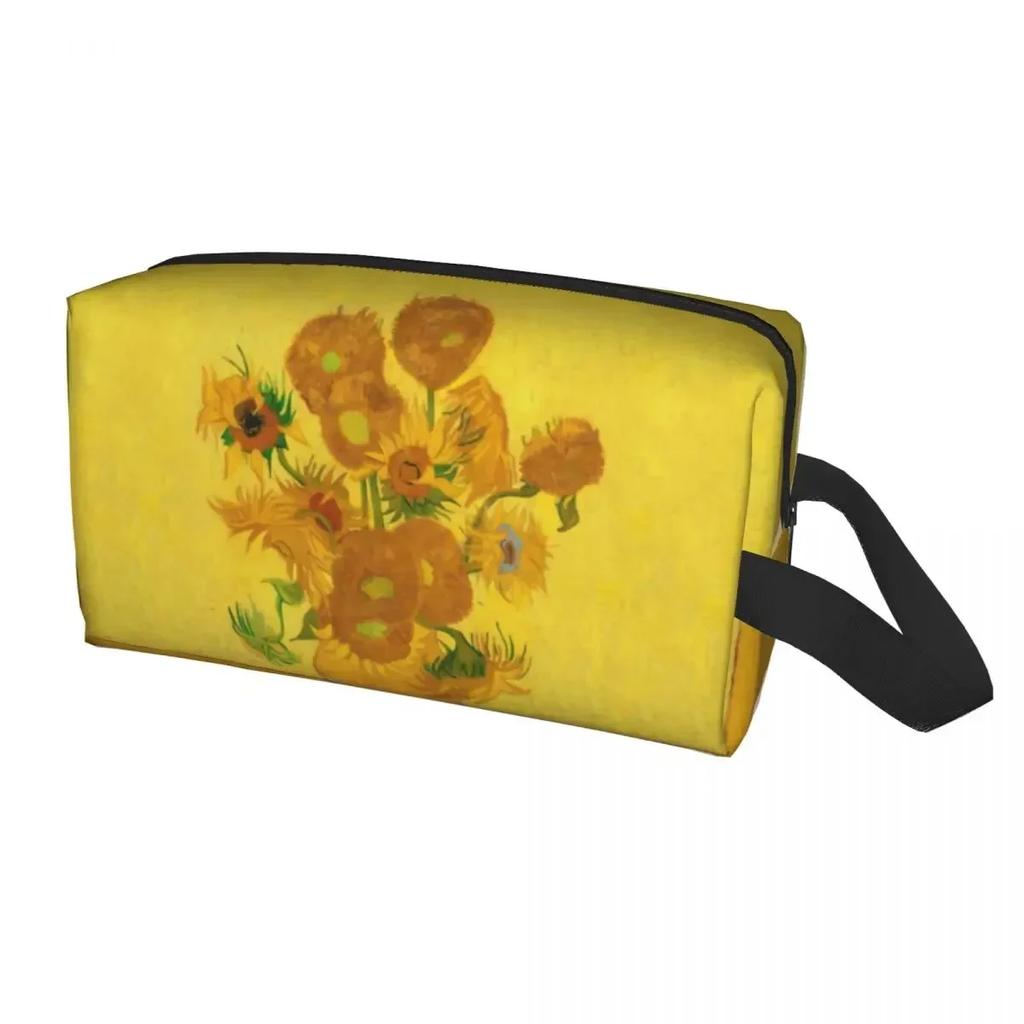 Travel Vincent Gogh Almond Blossoms Violet Toiletry Bag Flowers Makeup Cosmetic Organizer Storage Dopp Kit Case