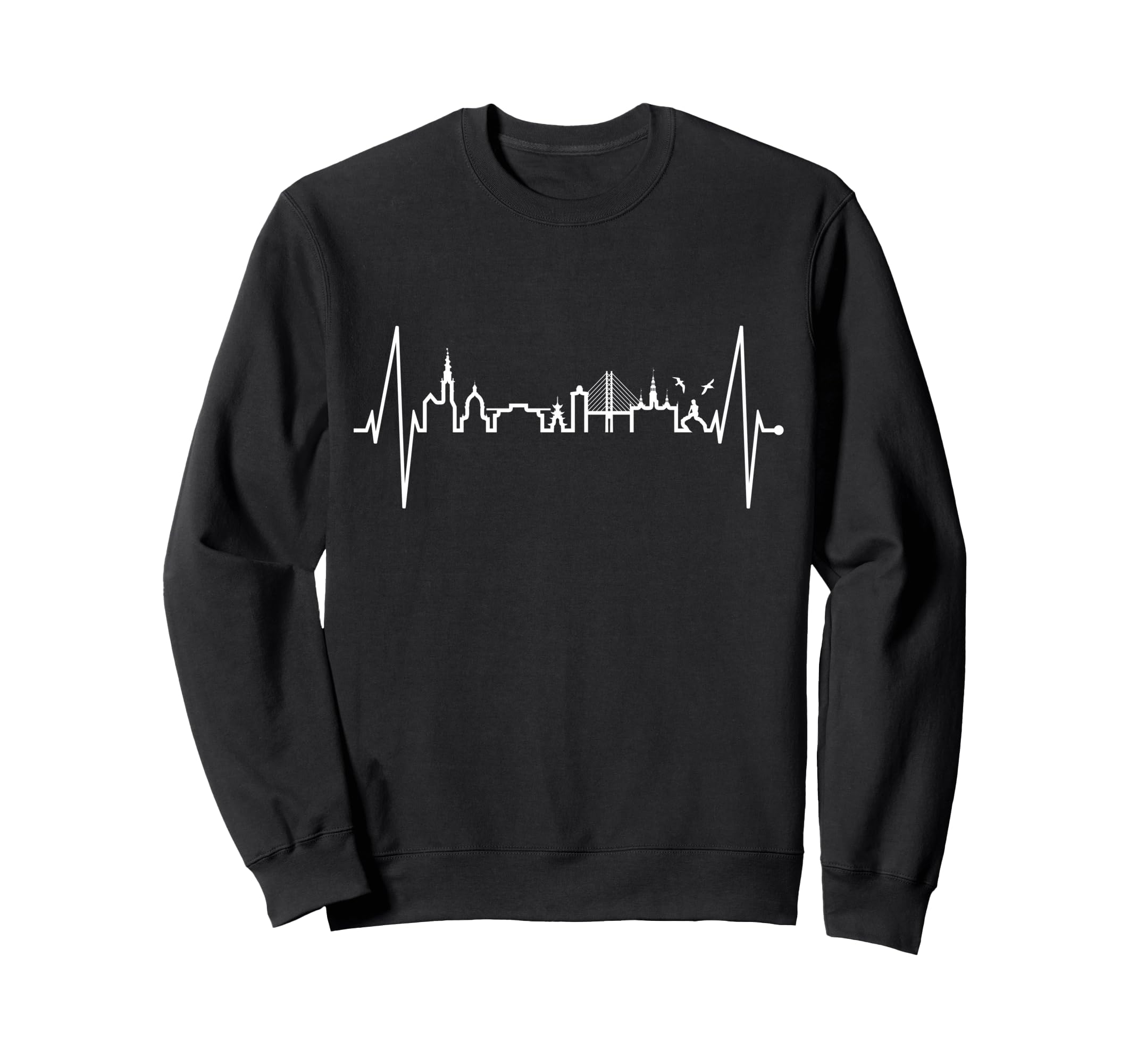 

Copenhagen Skyline Heartbeat Denmark I Love Copenhagen Sweatshirt