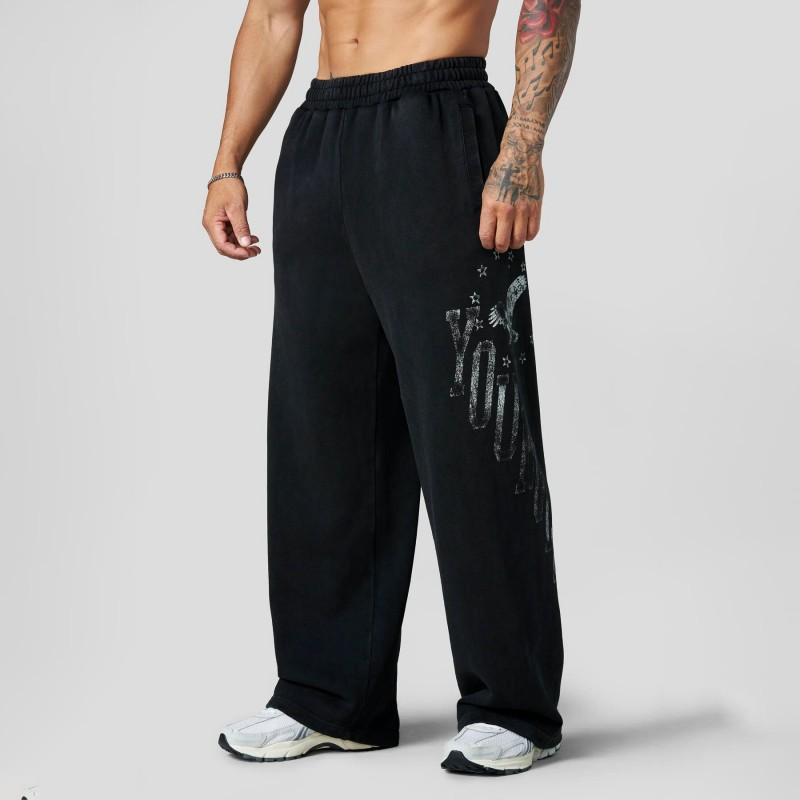 Youngla Herren Locker Gerade Hosen Baumwolle Sportlich Fitnessstudio Training Hosen