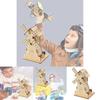 Maison à vent électrique personnalisable en bois à monter soi-même, jouet éducatif STEM pour les élèves