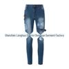 2022 European and American Motorcycle Style Stretch Skinny Jeans
