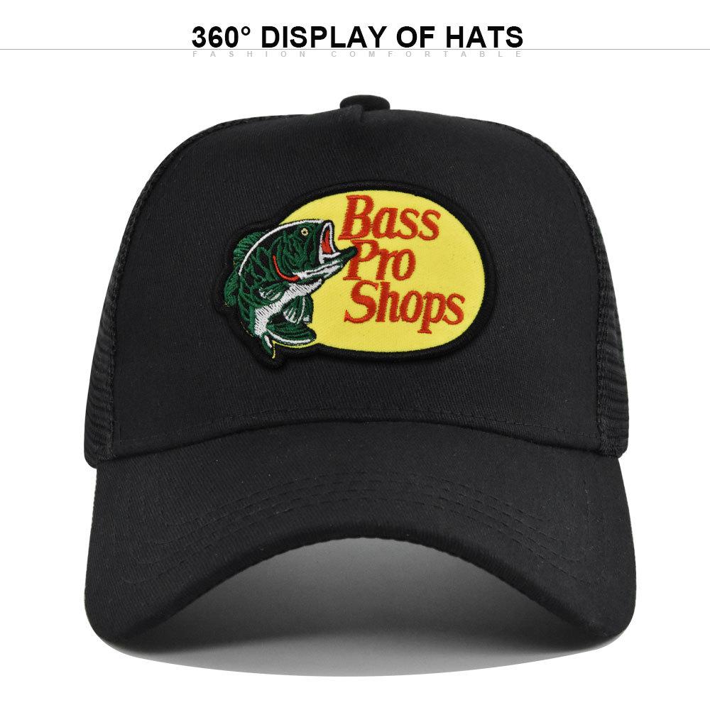 Cap Tongue Duck Vintage Style Bass Embroidered Animal Pattern Protection Sun