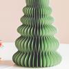 Papírový vánoční stromek 3D Voštinový papír Vánoční ozdoba Rustikální stolní středový díl pro kancelář Domov Školní dekorace