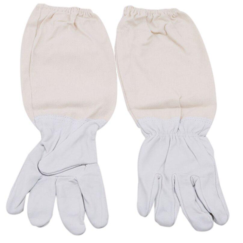 High Quality Bee Sting Protective Gloves Anti-sheepskin White Special Protection Supplies Beekeeping Tool