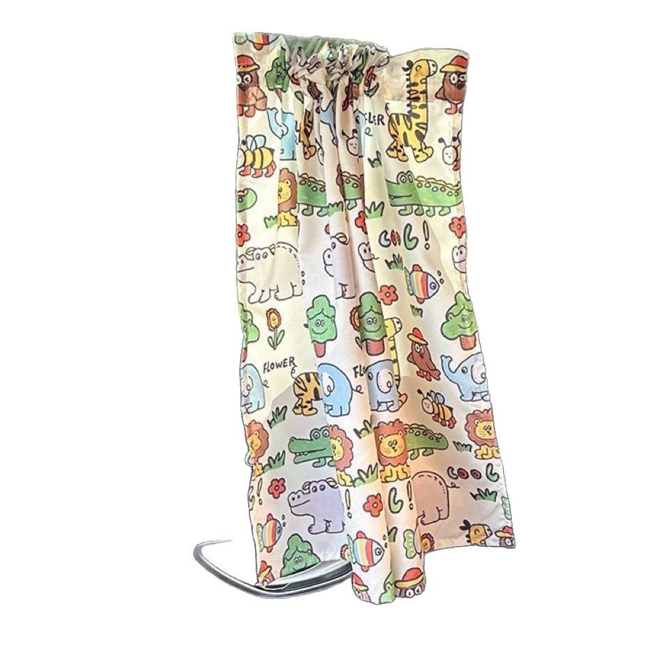 Children s Cartoon Car Privacy Sunshade Curtains with Suction Cup and Blackout Drawstring 1 Piece