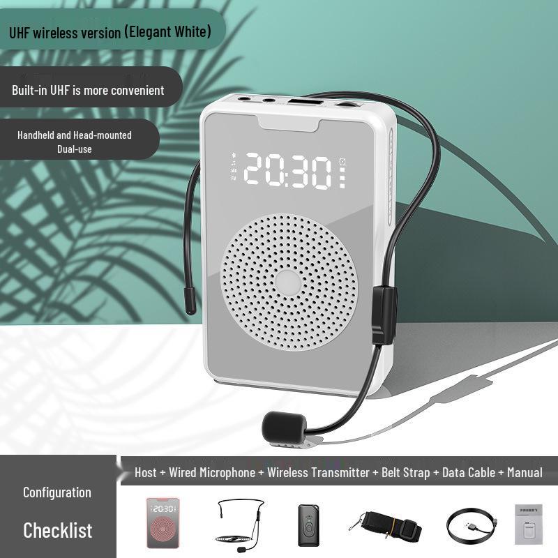 Portable Bluetooth Microphone & Loudspeaker for Teaching, Tour Guides, and Outdoor Use
