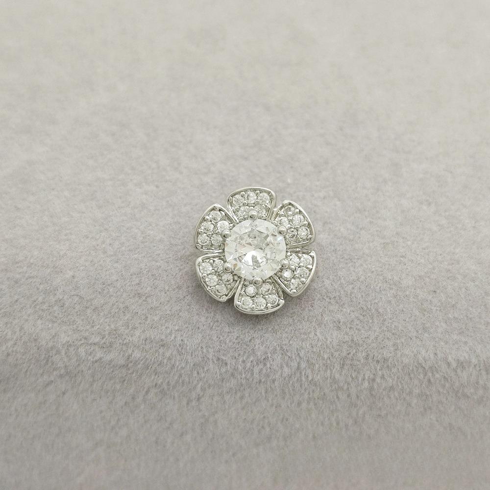 5pcs Cubic Zirconia Button for Clothing DIY Decorative CZ Sewing Buttons for Cashmere Knit Cardigan Shirt