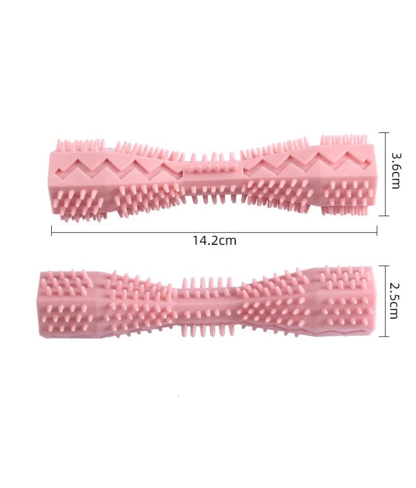 Dog Toothbrush Durable Dog Chew Toy Stick Soft Rubber Tooth Cleaning Point Massage Toothpaste Pet Toothbrush Molar Pet Supplies