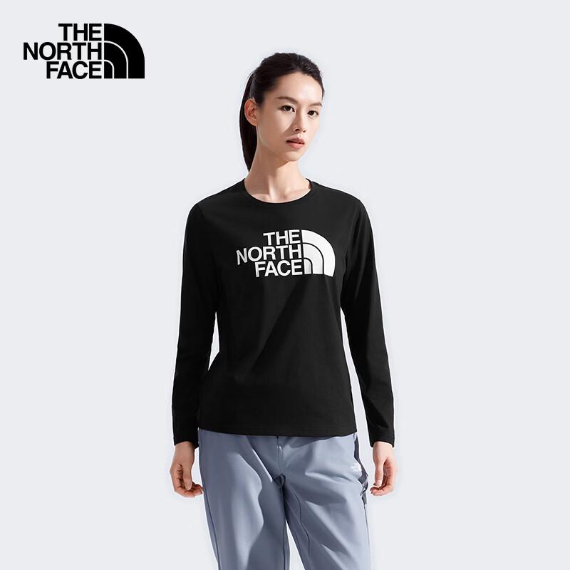 The North Face Women s Printed Logo Long Sleeve T-Shirt L