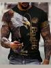 Vintage Animal Eagle 3D Printed Men's T Shirts Casual Short Sleeve Tee Shirt Fashion Outfits Streetwear O Neck Oversized Tops