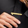 Men Stainless Steel Tie Clip Textured Grip Suit Accessories Wedding Business Use