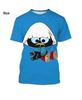 New Fashion Cartoon Cartoon 3D Printed T-Shirt for Men and Women Summer Casual Short Sleeves Cute Round Neck