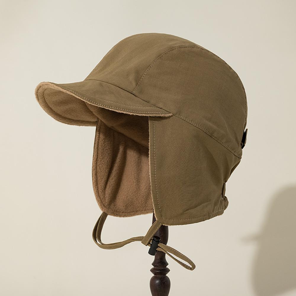 Winter Cap Earflap Hat Ear Protection Velvet Pilot Hat Lei Feng Cap Bonnet Hat  Outdoor Sports