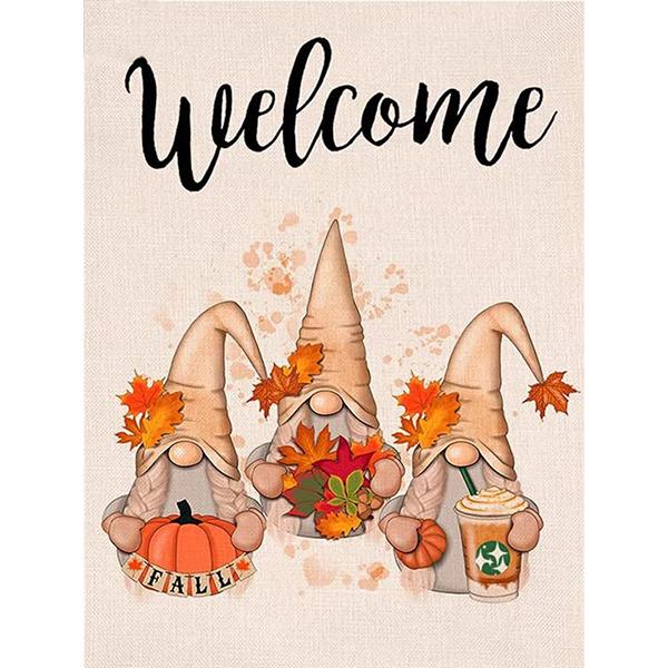 Full Square Round Diamond Painting Santa Claus Mosaic Christmas DIY 5D Diamond Embroidery Pumpkin Needlework Wall Art