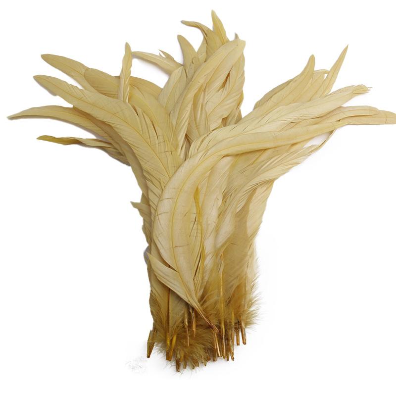 50Pcsdiy Handmade Feathers Long Feathers Off White Purple Tail Jewelry Accessories Mask Handicrafts Clothing Accessories