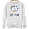 Sweatshirt - Brittany Spaniel - Funny Humor - Unisex - Long Sleeves - Gray