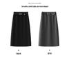 Jupe Midi A-line Taille Haute Gris Printemps 2026: Amincissant, Confortable, Magnifique, Long, et Moulant les hanches.