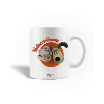 Ceramic Mug - Wallace and Gromit - Shaun the Sheep - 30cl - Dishwasher Safe - White