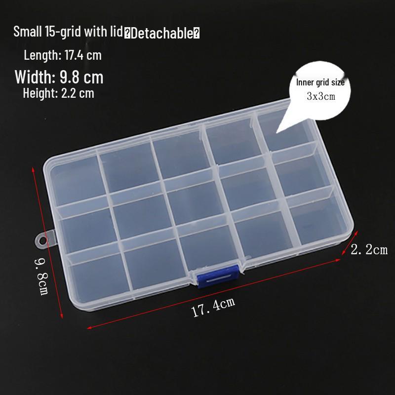 Multi-Size Transparent DIY Jewelry Storage Box Set