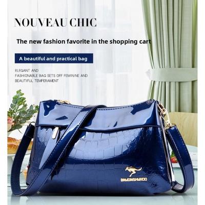 3 schichten Frauen Handtasche Geldbörsen Luxus Designer Patent Leder Schulter Messenger Taschen für Weibliche Vintage Krokodil Sommer Sac