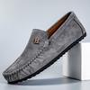 Men's Plus Size Rose Bean Soft Leather Casual Shoes - Red Pointed Toe Summer Trend