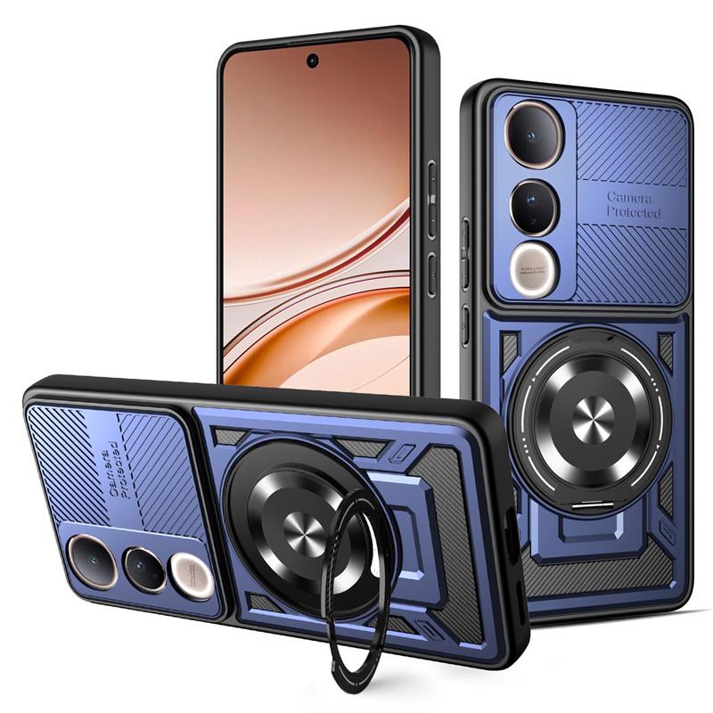Heavy Duty Armor Case For Vivo V50 Lite 5G V50e Protective Cover Ring Stand Holder Shockproof Capa Shell Fundas