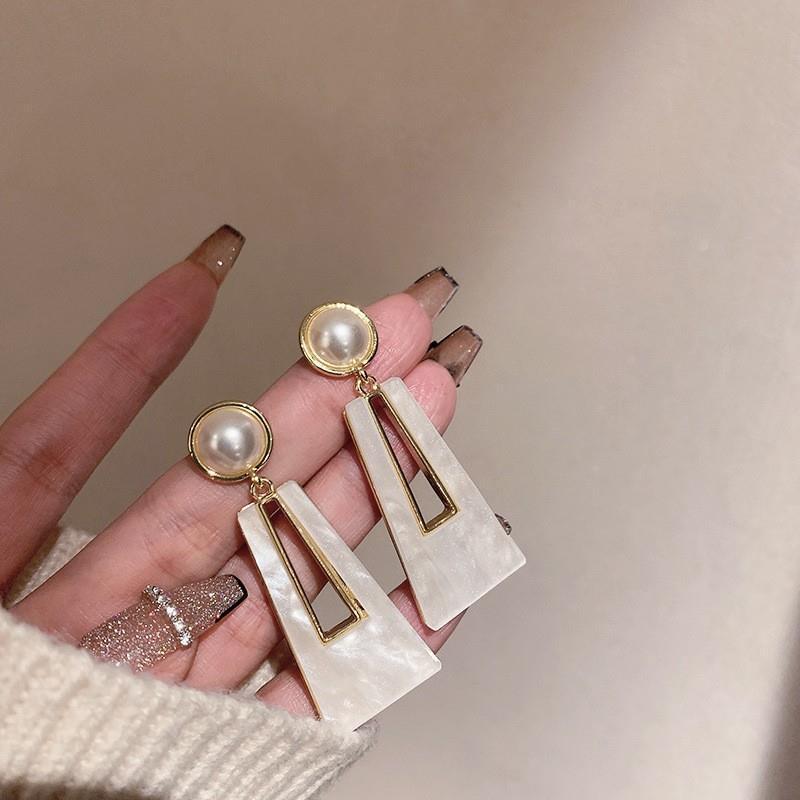 Silver Needle Mori-Style Statement Stud Earrings - High-End European & American Fashion for Women