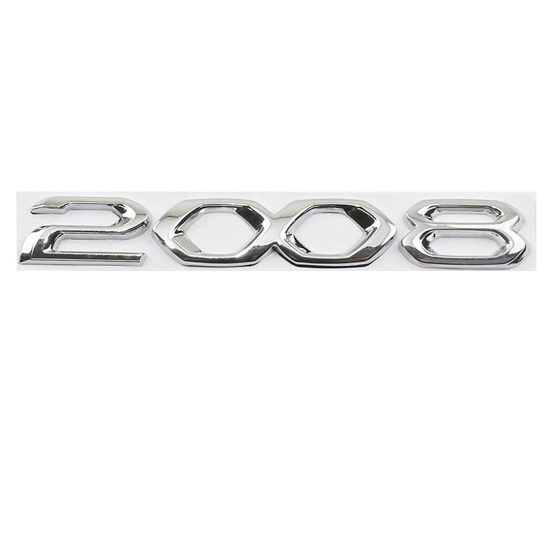 Auto 3D Metall Heckklappe Buchstaben Wort Logo Plakette Emblem Aufkleber Für Peugeot 2008 3008 4008 5008 2021 2022 2023 Zubehör