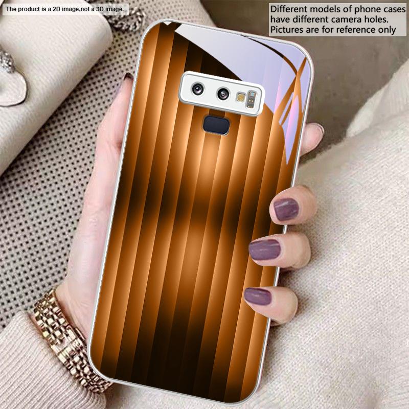 Brown Delicate Gradient For Samsung A01 A02 03 Core 04 05 06 10 12 13 14 5G 15 16 M02 12 Note 8 9 10 20 Glass Ultra Phone Case
