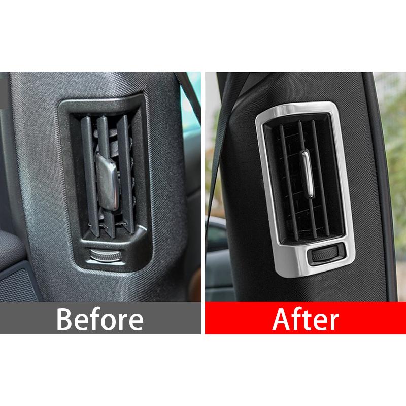 Car Rear B Pillar Air Vent Outlet Panel Cover Decorative Trim For Volvo XC60 XC90 S90 V90 2018-2020 2021 2022 2023 2024 2025
