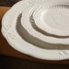 European-style home butterfly relief round plate, Western dinner plate, steak inventory, heart plate, dessert plate, cake plate