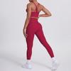 Nude Brushed Cross Back Bra, Casual Sports, Hip Lifting Pants, Fitness Yoga Suit, Two-piece Set