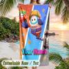 Fall Guys Beach Towel, Personalized Custom Text, Quick Dry Soft Large Towel For Swimming Pool Travel