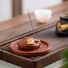 Purple Clay Koi & Crab Incense Holder: Creative Tea Ceremony Table Ornament for Wealth & Tea Play