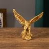 Nordic Resin Golden Eagle Falcon Statue Craft Sculpture Decoration Home Living Room Office Desktop Cabinet Decoration