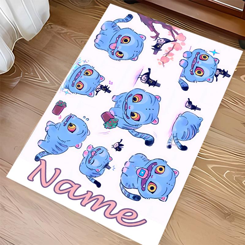 Custom Personalization Kpop Demon Hunters Print Area Rug - Soft, Washable Non-Slip Indoor Mat,Living Room,Home&Office Decorative Rug