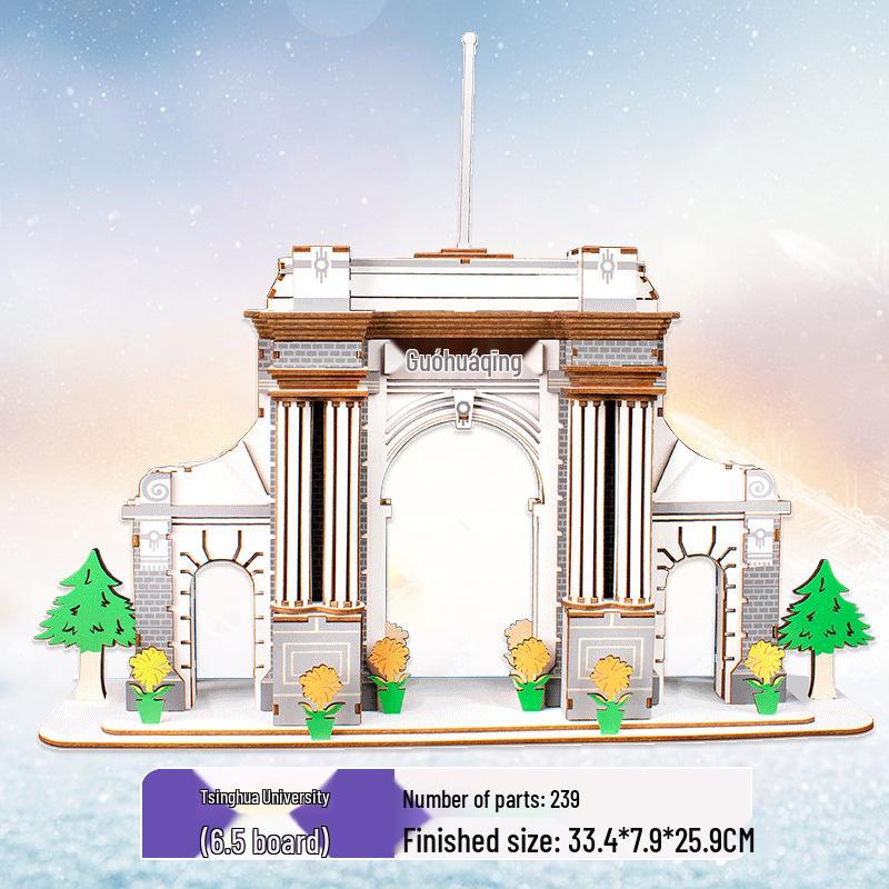 Chinese-Style 3D DIY Wooden Villa Model Kit