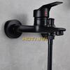 . Black Finish New Wall Mounted Shower Faucet Bathroom Bathtub Handheld Shower Tap Mixer Faucet  YT-5339-H
