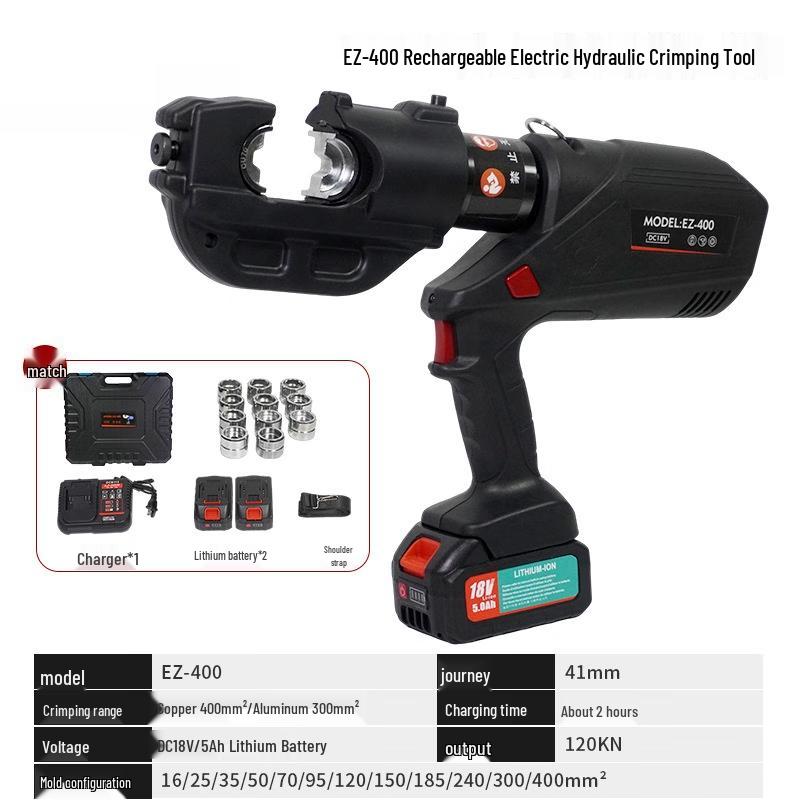 MENCCINO Portable Electric Hydraulic Crimping Tool CN plug (adapter included)