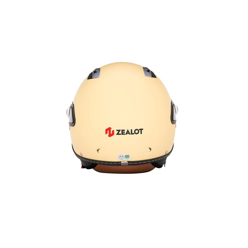 ZEALOT Zillide 2 Inner Shield Matte XS Size Jet, Ivory, (51-52cm), JR0014/XS