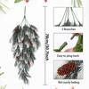 Artificial Pine Needles Hanging Vine with Plastic Faux Pine Cone Fake Plants for Christmas Party Home Indoor Outdoor Decor
