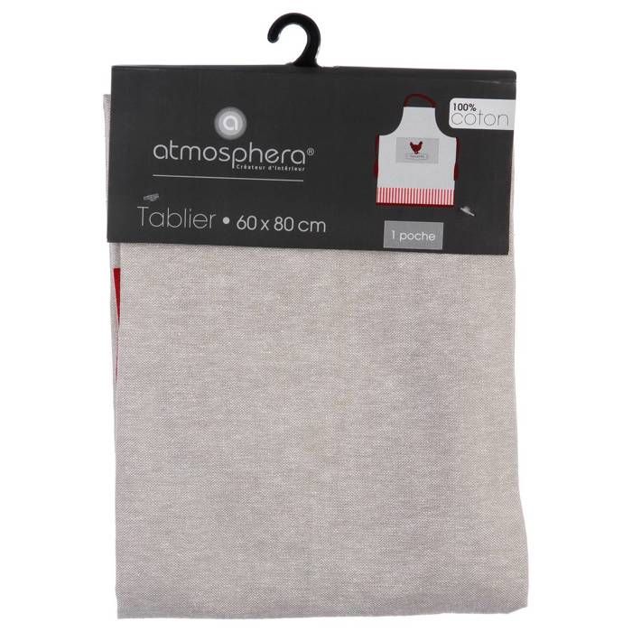 Tablier "Poule 60x80cm - Atmosphera Createur D'interieur