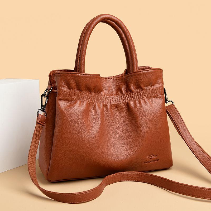 Fashionable Women's Handbag Cloud Pleated Single Shoulder Crossbody Bag Large Capacity