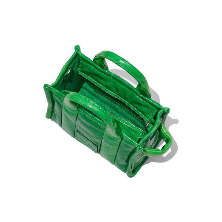 New MARC JACOBS Lambskin Tote Bag, Shopping Bag, Shoulder Bag, Crossbody Bag, Handbag Mini Women's Green H064L03FA22-360